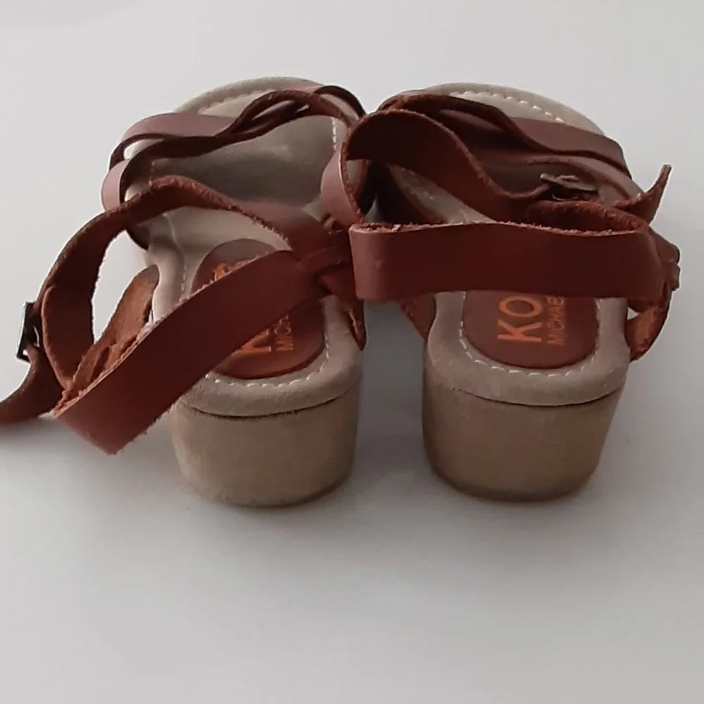 Michael Kors kids - leather platforms little girls size 1